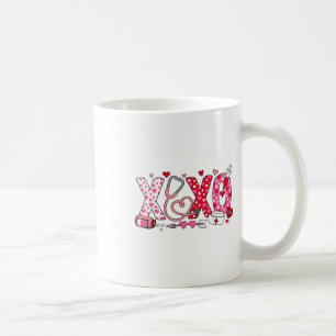 Xoxo Nurse Valentines Day Stethoscope Valentine Fo Coffee Mug
