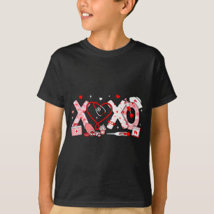 Xoxo Nurse Valentines Day Stethoscope Valentine Nu T-Shirt