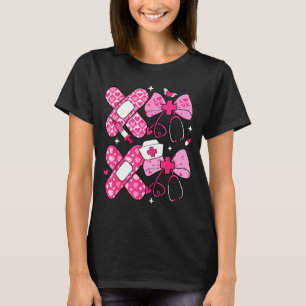 Xoxo Nurse Valentines Day Stethoscope Valentine Nu T-Shirt