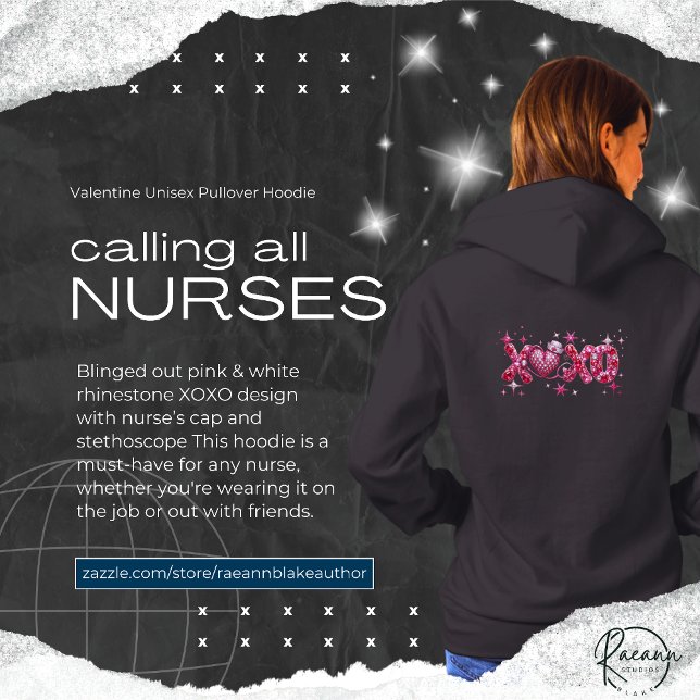 XOXO Nurse's Valentine's Unisex Pullover Hoodie (Creator Uploaded)