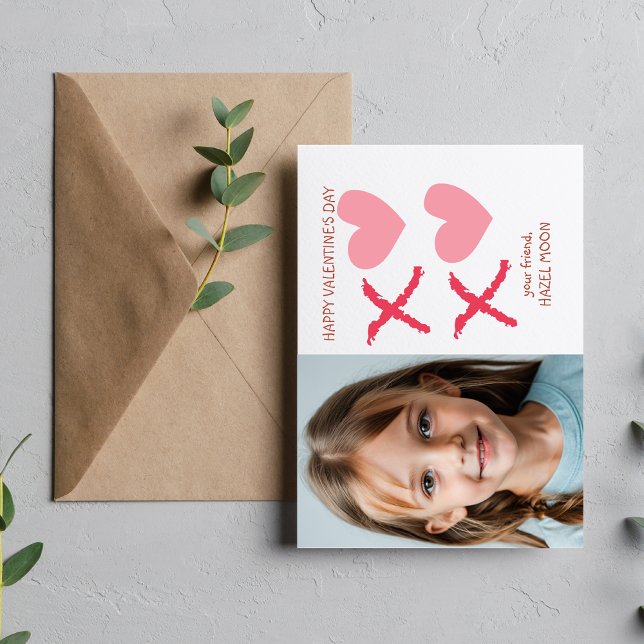 XOXO photo classroom valentines day  Card (Creator Uploaded)