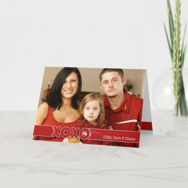 XOXO Photo Folded Card (Front)