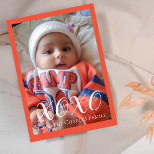 XOXO Photo Valentine's day card