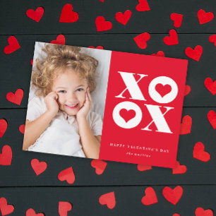 xoxo photo valentine's day card