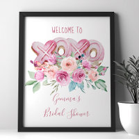 XOXO Pink Cookies Pretty Floral Welcome
