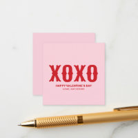 XOXO pink red cute typography valentine's Day