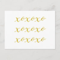 XOXO Quote Faux Glitter Bling Metallic Sequins