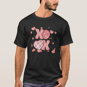Xoxo Shirt, Couples Valentine Western Disco Ball V T-Shirt
