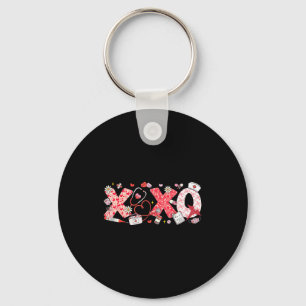 Xoxo Stethoscope Valentine Rn Pct Cna Nurse Nurse  Key Ring