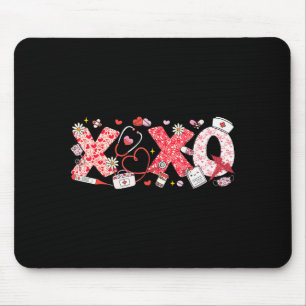 Xoxo Stethoscope Valentine Rn Pct Cna Nurse Nurse Mouse Mat