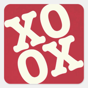 XOXO Sticker / Envelope Seal Red