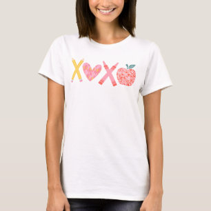 XOXO Teacher Shirt, Valentines Day Gift For Teach T-Shirt