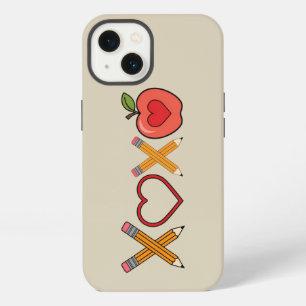 XOXO Teacher Valentine's Day Pencil And Apple iPhone 13 Case