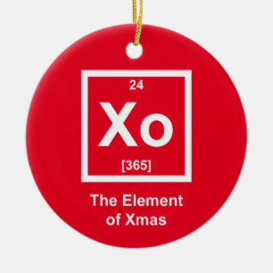 Xoxo! The Element Of Xmas Ceramic Tree Decoration
