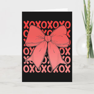 Xoxo The Original Love Letters Retro Checked Valen Card