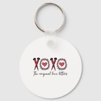 Xoxo The Original Love Letters Retro Checked Valen Key Ring