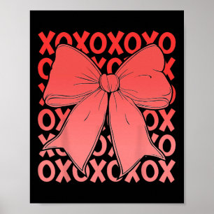 Xoxo The Original Love Letters Retro Checked Valen Poster