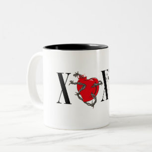 XOXO Two-Tone COFFEE MUG