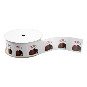 XOXO Valentine Bonbon and Dark Chocolate Grosgrain Ribbon