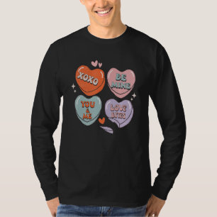 Xoxo Valentine Heart Retro Groovy Valentines Day F T-Shirt