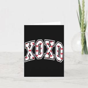 Xoxo Valentine Heart Retro Valentine For Men Women Card