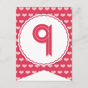 XOXO Valentine Party Flag Bunting Banner 9 Holiday Postcard