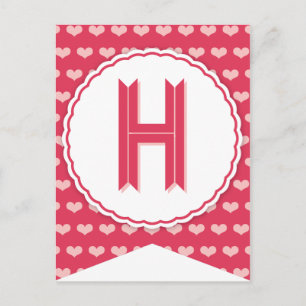 XOXO Valentine Party Flag Bunting Banner H Holiday Postcard