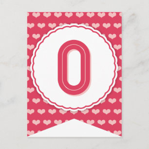 XOXO Valentine Party Flag Bunting Banner O Holiday Postcard