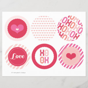 XOXO Valentine Party Garlands Banner Decor Set Flyer