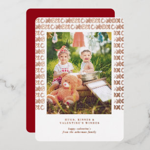 XOXO   Valentine Wishes Photo Card