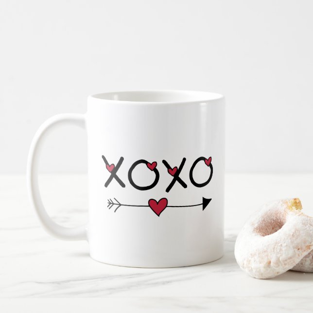 XOXO Valentines Coffee Mug (With Donut)