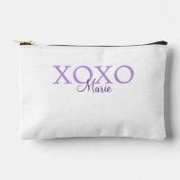 Xoxo valentine's day add name purple pastel minima