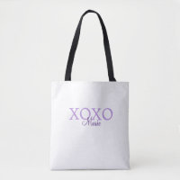 Xoxo valentine's day add name purple pastel minima