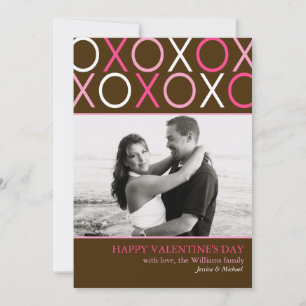 XOXO Valentine's Day Holiday Card