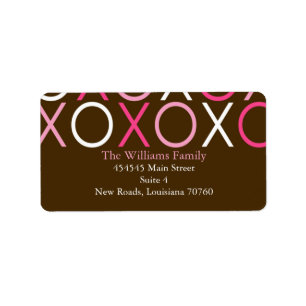 XOXO Valentine's Day Label