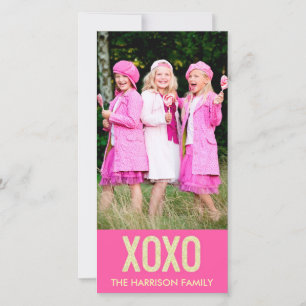 XOXO Valentine's Day Photo Card