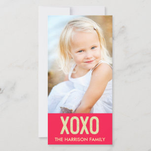 XOXO Valentine's Day Photo Card