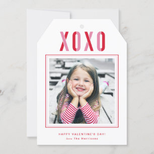 XOXO Valentine's Day Photo Card Personalised