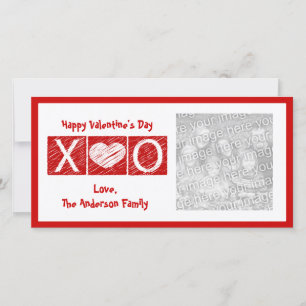 XOXO Valentine's Day Photo Cards