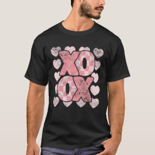 XOXO Valentine's Day Retro Groovy Love Valentine H T-Shirt