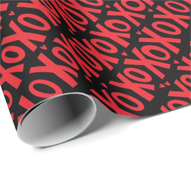 XOXO Valentine's Day Wrapping Paper (Roll Corner)