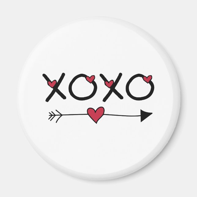 XOXO Valentines Magnet (Front)