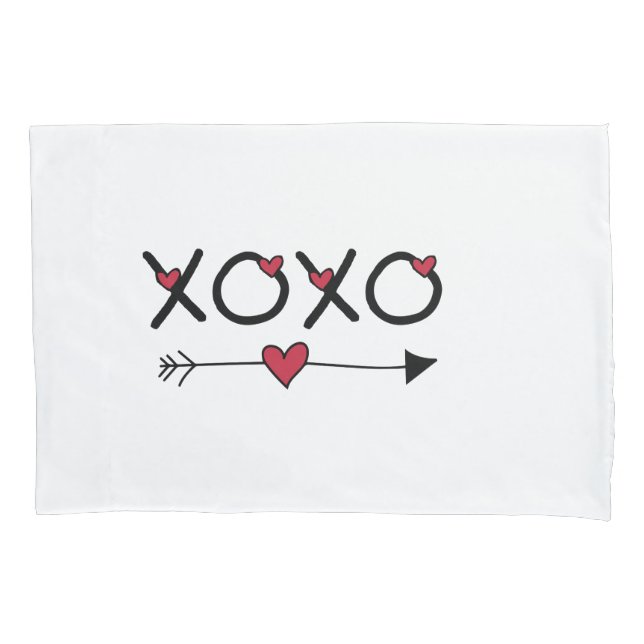 XOXO Valentines Pillowcase (Front)