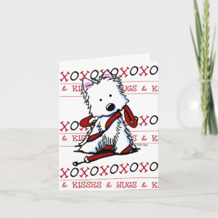 XOXO Westie Note Card