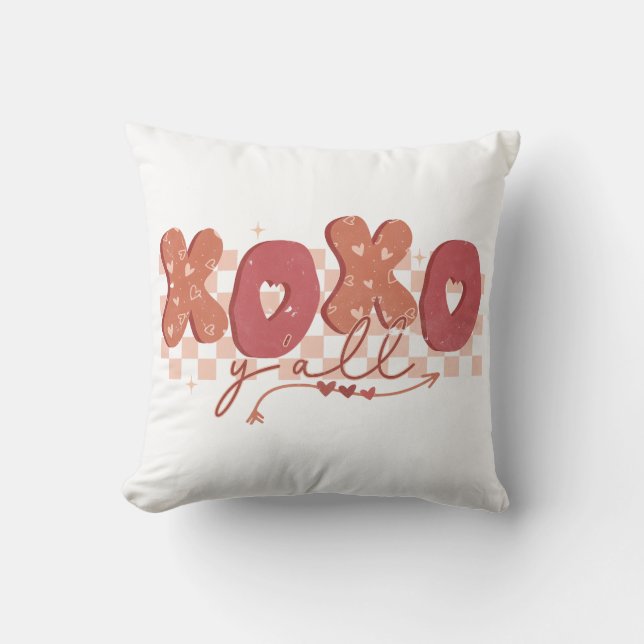 XOXO Y'all Valentine's Day Cushion (Front)