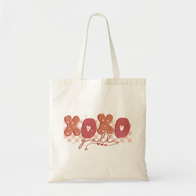 XOXO Y'all Valentine's Day Tote Bag (Front)