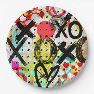 XOXOXOXOXO PAPER PLATE