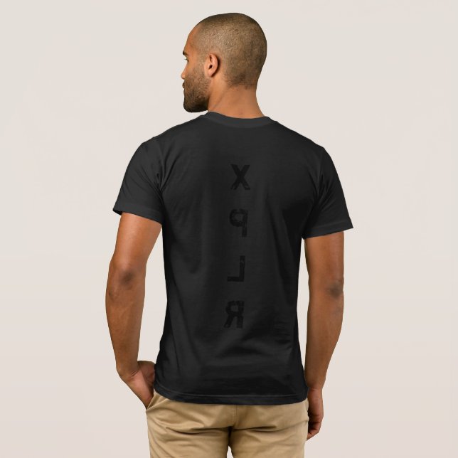XPLR All Black T-Shirt (Back Full)