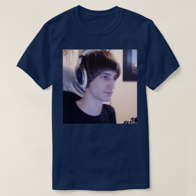 xQc Bowl Cut Hair T-Shirt (Design Front)