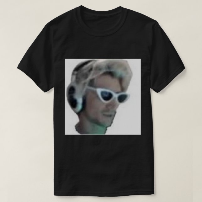 xqcBased Sigma Male xQcOW Twitch Streamer Emote   T-Shirt (Design Front)